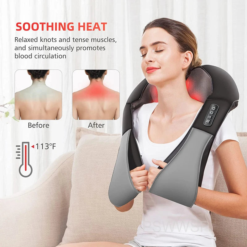 LLE Full-Body Deep Tissue Massager with Relaxing Heat